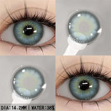 Ikeehome  2Pcs Color Contact Lenses with Eyes Natural Blue Contact Lenses Brown Pupils Beauty Gray Lenses Yearly Green Contacts