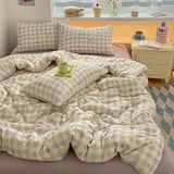 100% Cotton Bedding Set Cartoon Cute Animals Duvet Cover Set Bed Linen Flat Sheets Set 2 Pillowcases Single Double Queen Size