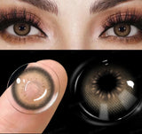 1 Pair Colored Contact Lenses Pupils Fashion Brown Lenses for Makeup Cosplay Lenses High Quality Natural Pupils Year