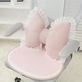 Simple Sofa Pillow Living Room Headboard Cushion Cute Bow Backrest Lace Edge Comfortable and Breathable Pillow Support Pillows