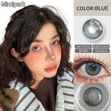 14.2mm Natural Glossy Contacts 2pcs Half Yearly Free Shipping Shiny Eye Lenses for Cosplay Party Makeup