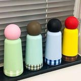 500ML INS Sports Thermos Cup For Children,Stainless Steel Vacuum Flasks,Conical Drinkware,Outdoor Camping Travel WATER BOTTLE