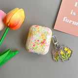 glamorous floral pattern case for the AirPods1/2 AirPods3 AirPods pro and pro2 TPU headphone covers