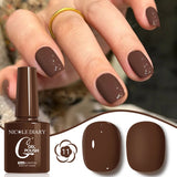 10ML Gel Nail Polish Solid Color Glass Gel Varnish Nail Art Gel Spring Summer Gel Nail Soak Off UV Gel Gel Vernis