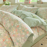 Pure Cotton Bedding Set Four Piece Bed Sheet Set Comforter Set Single Double  Bed Quilt Cover Rural Style Floral Bed Linens