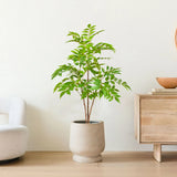 75/110cm Large Artificial Plants Fake Lacquer Tree Branch Plastic Leaves Tall Green Landscape Faux plant For Home Garden Decor
