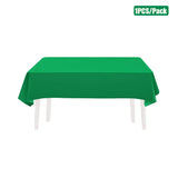Solid Green Party Supplies Disposable Tableware Set Paper Plates Cups Napkins Tablecloth Kids Boy Birthday Baby Shower Decor