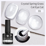 7.5ml Golden Gradient Cat Eye Nail Polish Gel Phototherapeutic Gel Soak Off Nail Magnetic Gel Polish Nail Art DlY