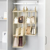 Practical Fabric Hanging Organizers Simple Designs Hanging Storage Bag with Multi Layer For Easy Homes Organization