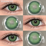 1 Pair New Color Contact Lenses for Eye Beautiful Pupil Fashion Blue Soft Lenses Gray Natural Contacts Yearly Cosmetics