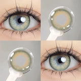 1Pair Russia Blue Color Contact Lens Pupils High Quality Cosmetic  Gray Brown Lenses Makeup Purple Eye