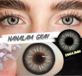 1 Pair Colored Contact Lenses with Prescription Natural Look Myopia Lenses 0~-6.00 Green Lenses Brown Contact Lenses
