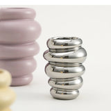 Ceramic Vase Matte Irregular Tabletop Flower Arrangement Device Hydroponic Vases Home Decoration
