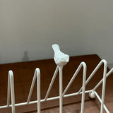 Retro Bird Triangle Cutlery Rack Kitchen Dish Storage Organizer Home Desktop Bookshelf Dining Table Decor Household Kitchen Tool