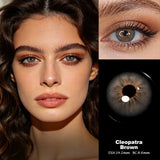 Colored Contact Lenses Yearly Use Natural Brown Soft Lens Daily Dating Party Eye Beauty Makeup For Women