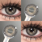 0~-6.00 Myopia Black Colored Contact Lenses with Prescription Brown Lenses with Degree Pupils Lens Fashion Yearly