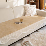 New Chenille Alien Sofa Mat Thick Anti Plush Slip Cushion Winter Autumn One-piece Straight Lined Leather Sofa Cover Cloth