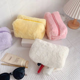 Cute Plush Pencil Pouch Pen Bag for Girls Gift Large Capacity Pencil Case Pen Box Stationery Supplies Cosmetic Pouch Storage Bag