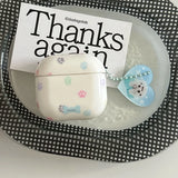 Cartoon Cute Dog Footprints Imd Silicone Earphone Case For AirPods Pro 2 Charging Box Cover For AirPods 4 3 2 1 Puppy Pendant