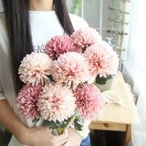 5Pcs Hydrangea Artificial Flowers Bouquet For Home Bedroom Decor Wedding Decoration Craft Vases Flower Arrangement Accessories