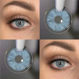 Eye Eyes Color Contacts Colored Contact Lenses Lens Daily Prescription Cosmetics Myopia Natural 2Pcs 12 Months 1 Year