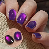 10ml Imperial Green Cat Magnetic Gel Nail Polish Spring Summer Sparkling Glass Bead Soak Off Christmas Decoration