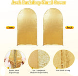 Gold Sequin Arch Backdrop Cover Polyester U Shape Arch Stand Slipcover Wedding Party Photo Booth Decoration