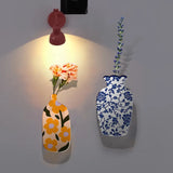 Ins Acrylic Vase Fridge Magnet Suitable for Flower Arrangements Home Decoration Kitchen Blackboard 3D Stickers Magnetic