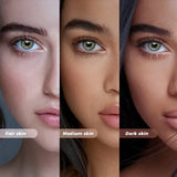 14.20mm Brown Colored Contact Lenses 6-Month Use Soft Limbal Ring Brown Blue Natural Lens For Daily Wear with Free Len