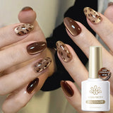 Brown Gold Cat Magnetic Eye Gel Polish 10ml  Autumn Water Light Magnet Crystal Soak Off Nail Art Varnish Manicure