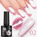 7.5ml Golden Gradient Cat Eye Nail Polish Gel Phototherapeutic Gel Soak Off Nail Magnetic Gel Polish Nail Art DlY