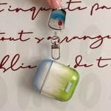 Simple Transparent Gradient Smudging TPU Case For Apple Airpods 2 3 Earphone Coque Soft Silicone Funda For Airpods Pro 2nd Cover