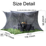 Large Single-door Mosquito Net, Insect Proof in Summer Breathable Polyester Mesh Tent Suitable for Outdoor Camping Hiking Travel
