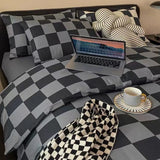 Nordic Princess Pink Bedding Set Girls Boys Single Double Size Flat Sheet Duvet Cover Pillowcase Bed Linens Home Textile