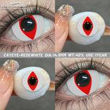 Halloween cosplay color contact lenses for eyes black/red/white Anime Accessories colorful fashion lenses