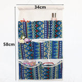 Home Storage & Organization Multilayer Fabric Hanging Storage Bag for Door Wall Wardrobe Dormitory Creative Organizer