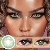 2PCS Colored Contact Lenses for Eyes Sunkissed Lenses Green Contact Lenses Gray Lense Fashion Beauty Pupils 1 Year