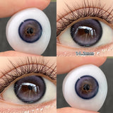 2PCS/Pair Olive Green/Light Blue/Light Brown Korean Style Natural Hazel Colored Contact Lenses With Prescription Women
