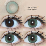 2pcs Gradient Green Contact Lenses Natural Color Pupils Coffee Pearl Lenses Makeup Color Eye Lenses Brown Lens Gray Lens