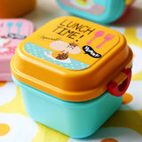 Children Lunch Box Food Kids School 2 Layer Microwave Cute Snack Box Food Container Double Layer Tableware Fruit Bento Box Lunch