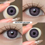 1pair Color Contact Lenses with Eyes Natural Blue Contact Lenses Brown Pupils Beauty Gray Lenses Yearly Green Contacts