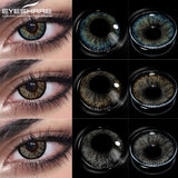 1Pair Color Contact Lenses For Eyes Yearly Blue Multicolored Contact Lens Beauty Pupils Gray Lenses Cosmetic Green Lens