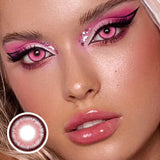 2pcs/pair Colored Contact Lenses Myopia Green Pixie Series Yearly Cosmetic For Eyes Lentillas Verdes