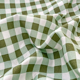 Sage Green Buffalo Plaid Bed Skirt Elastic Bedskirt Dust Ruffle Green White Checkered Wrap Around Bed Skirts for Bedroom Decor