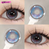 2pcs Color Contact Lenses Brown Color Lens Baby Blue Eyes Beauty Pupils Cosmetic Makeup Green Contacts Gray Lenses Yearly
