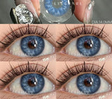 1Pair Blue Color Contact Lenses Brown Natural Colored Pupils for Eye Gray Eye Colorful Makeup Beautiful Pupils Yearly