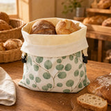 Reusable Beeswax Bread Bags Lock Closure Large Capacity Sourdough Bread Bags Freshness Preservation Beeswax Coated