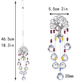 Hanging Crystal Lighting Ball Pendant DIY Tree Of Life  Sun Catcher  Prism for Outdoor Home