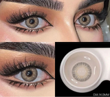 1 Pair Natural Colored Contact Lenses for Eyes Gray Eye Lens Fashion Blue Lenses Cosmetic Brown Eyes Contacts Yearly