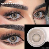 1 Pair Natural Colored Contact Lenses for Eyes Gray Eye Lens Fashion Blue Lenses Cosmetic Brown Eyes Contacts Yearly